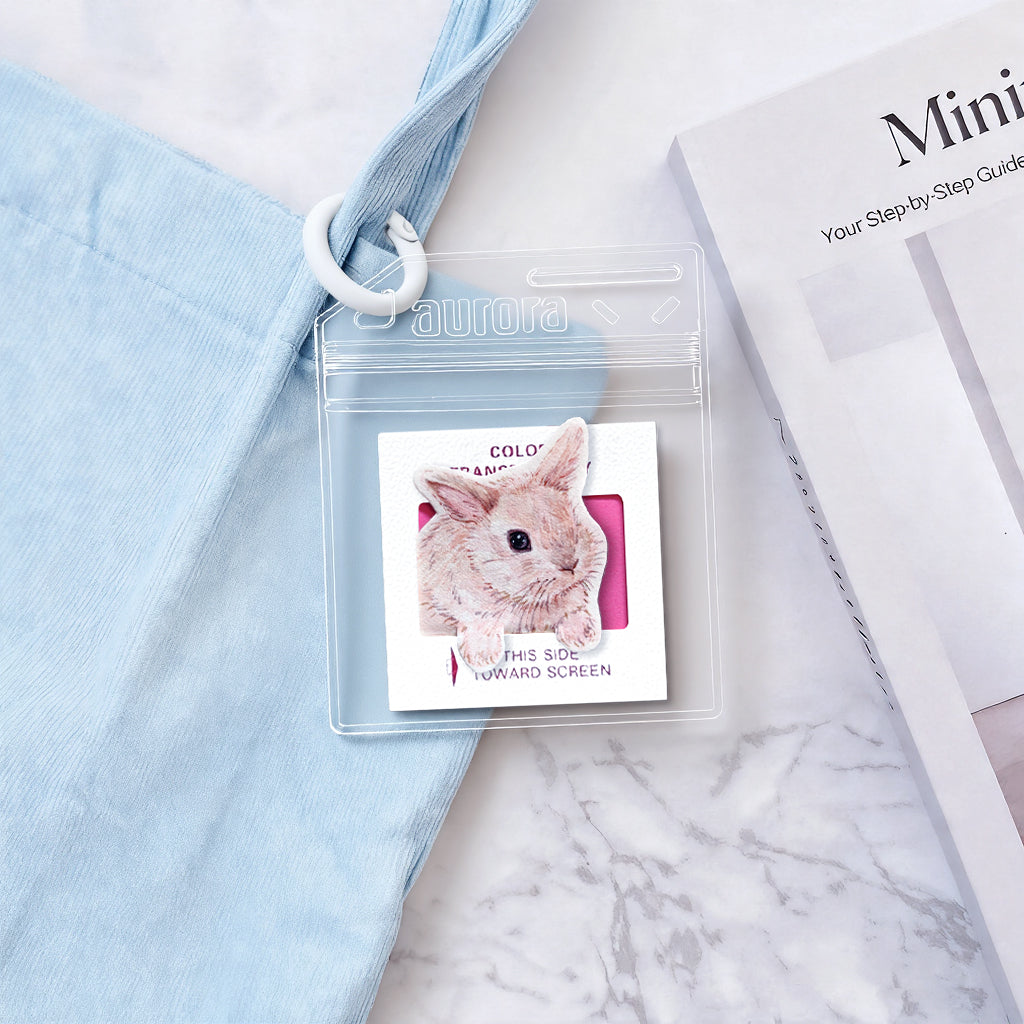 Personalized bunny portrait keychain as a thoughtful custom gift for rabbit owners