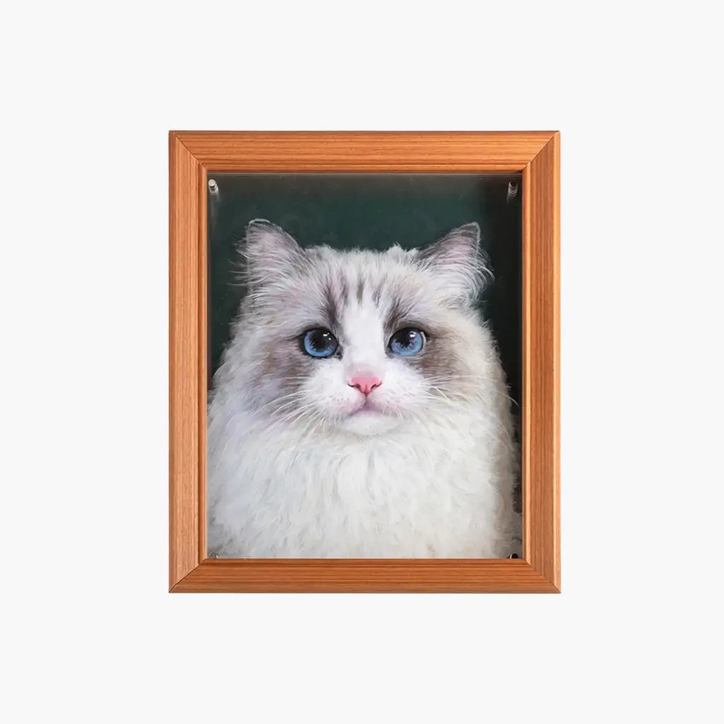 Custom Hand-Painted Pet Portrait – Acrylic Art on Multi-Layer Panel