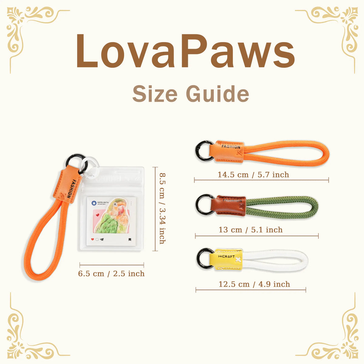 Custom parrot keychain turning a pet photo into watercolor portrait art
