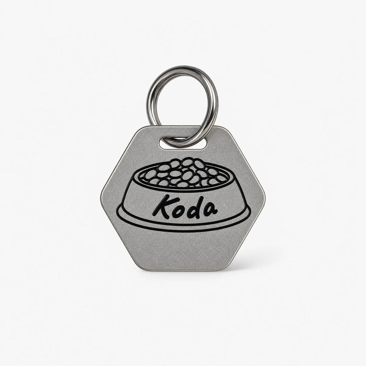 Dinner Time Personalized Dog ID Tag – Food Bowl Design