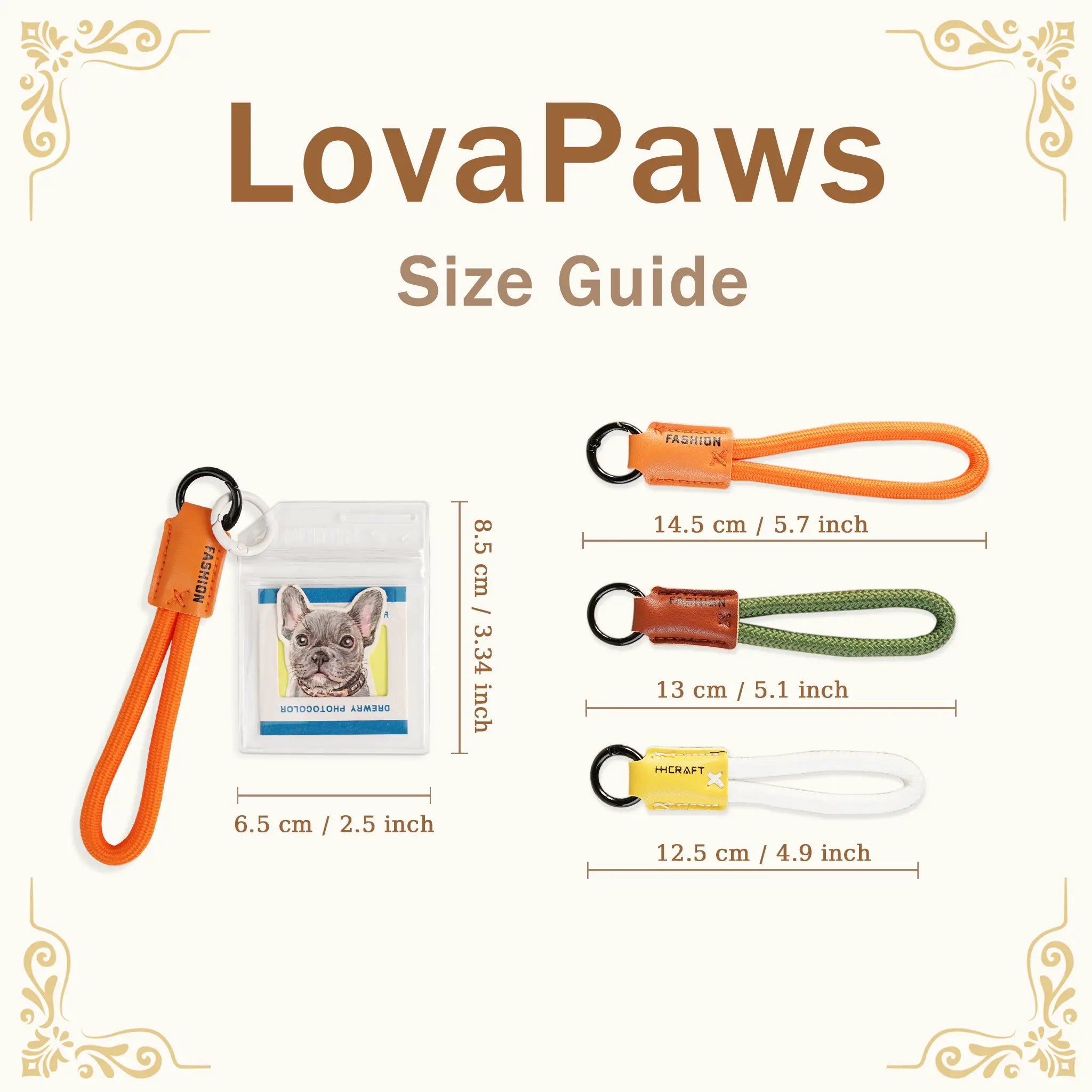 Custom Dog Portrait Keychain – Hand-Painted Watercolor Charm