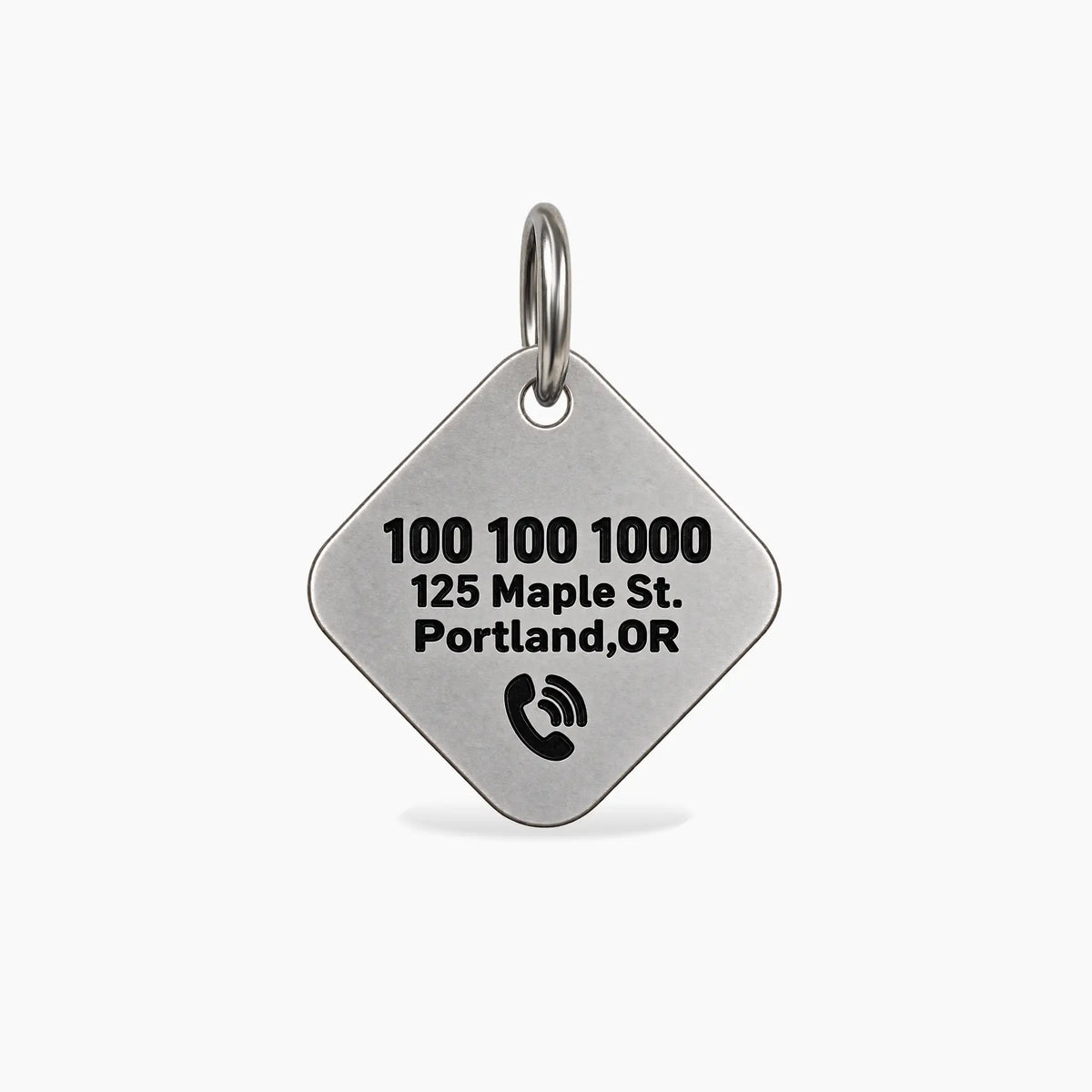 Forever Home Personalized Rescue Dog ID Tag – Stainless Steel