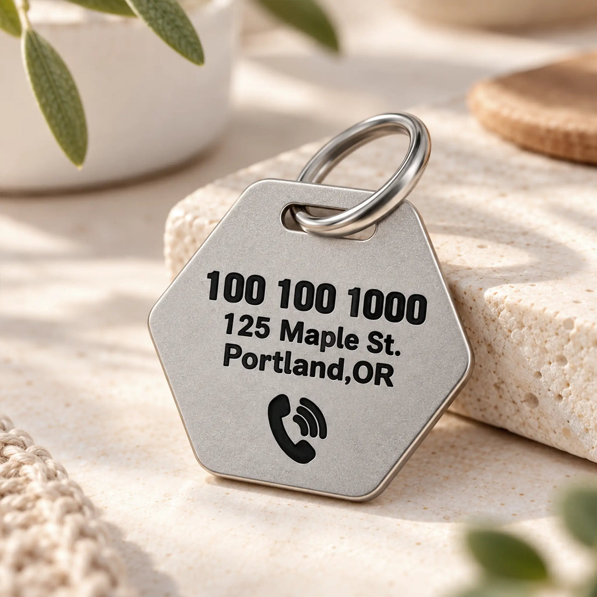 New Beginning Personalized Dog ID Tag – Mountain Sunrise