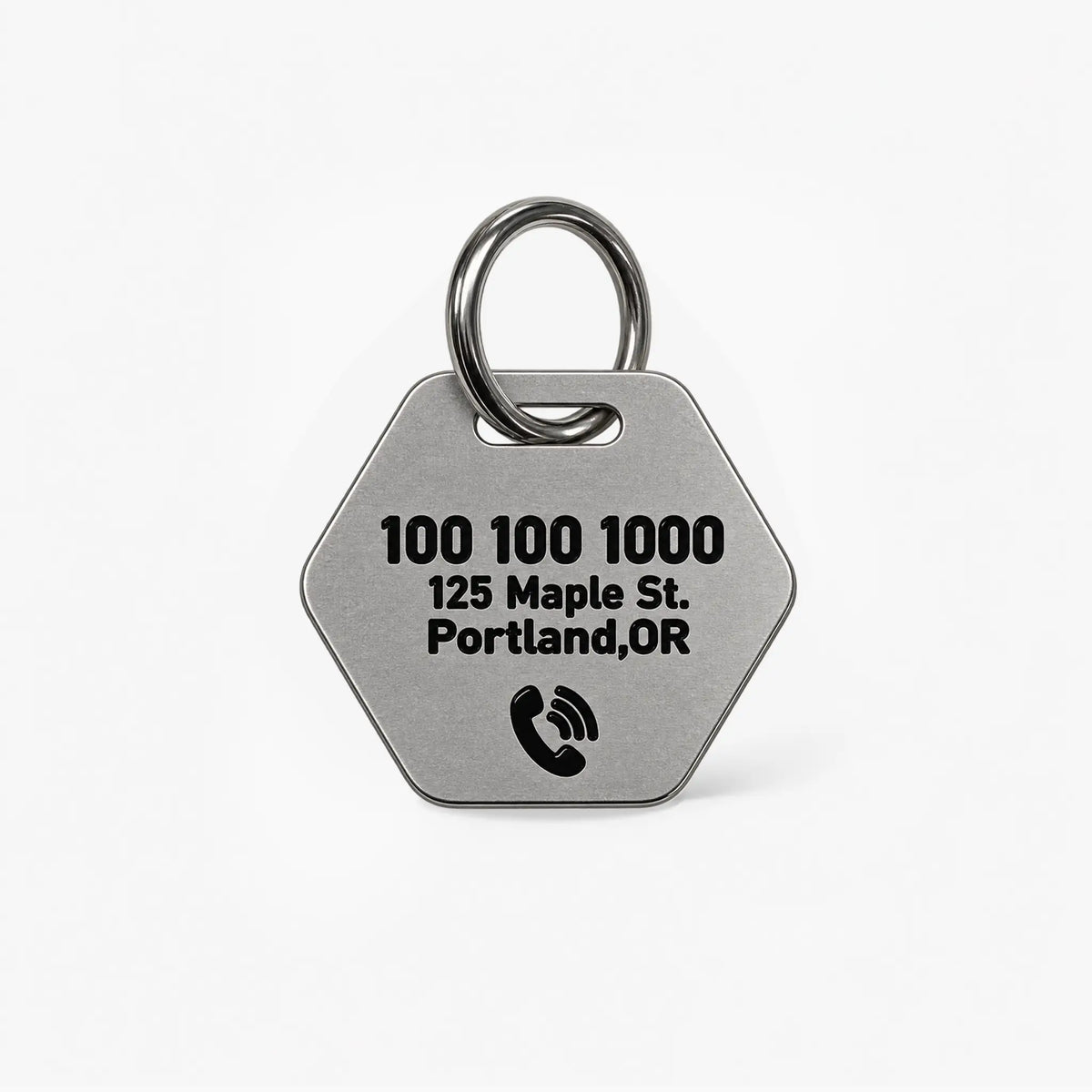 Pawprint Sunrise Personalized Dog ID Tag – Stainless Steel