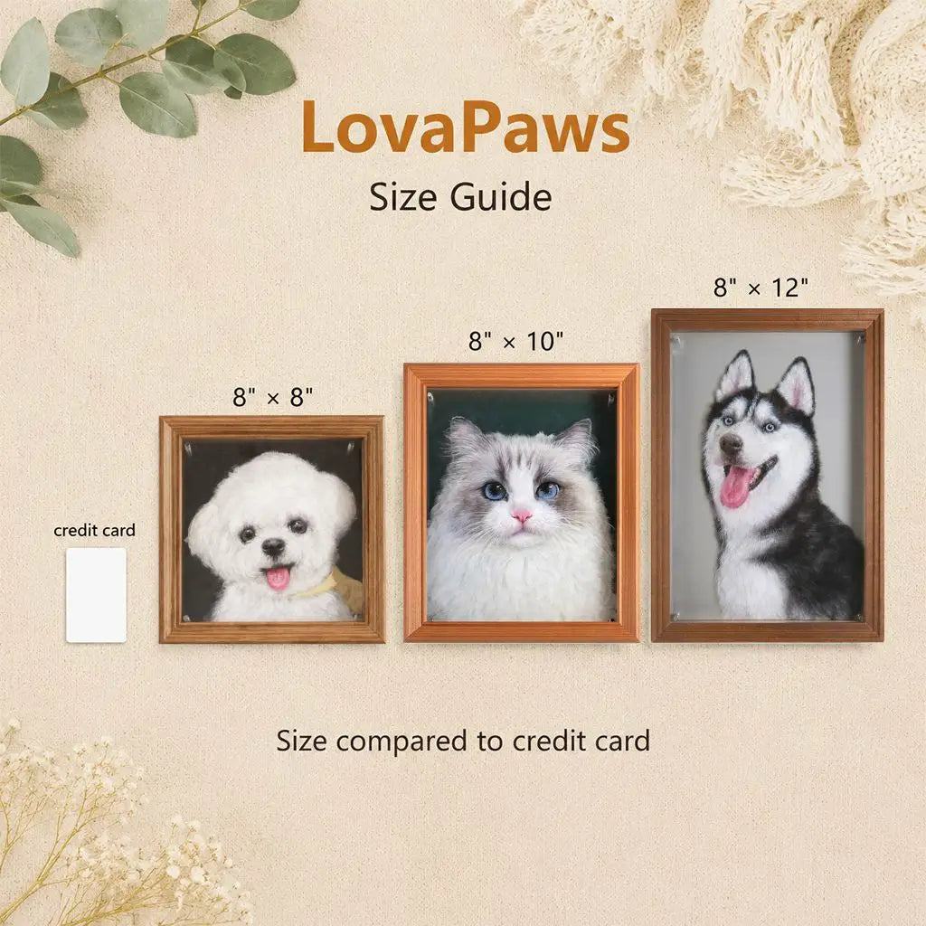 Custom Hand-Painted Pet Portrait – Acrylic Art on Multi-Layer Panel