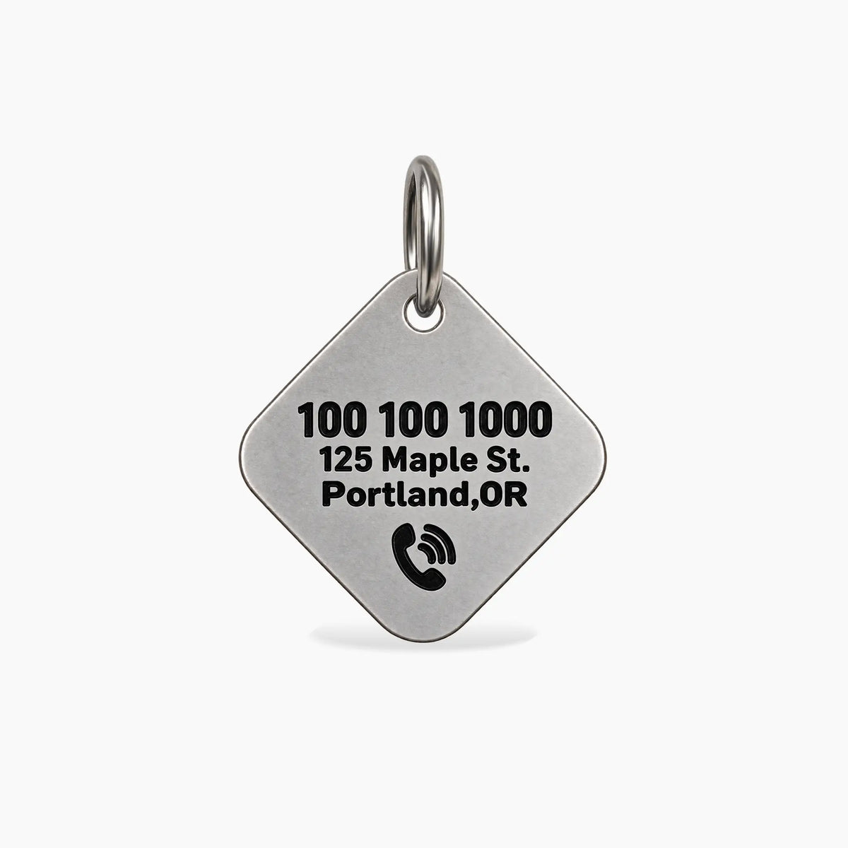 Sweet Treat Personalized Dog ID Tag – Silver-Tone Stainless Steel